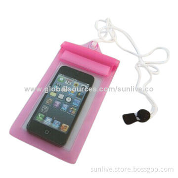 Waterproof bag pouches skin for iPhone 4, iPhone 5, Samsung S3, 4.3-4.8-inch phone
